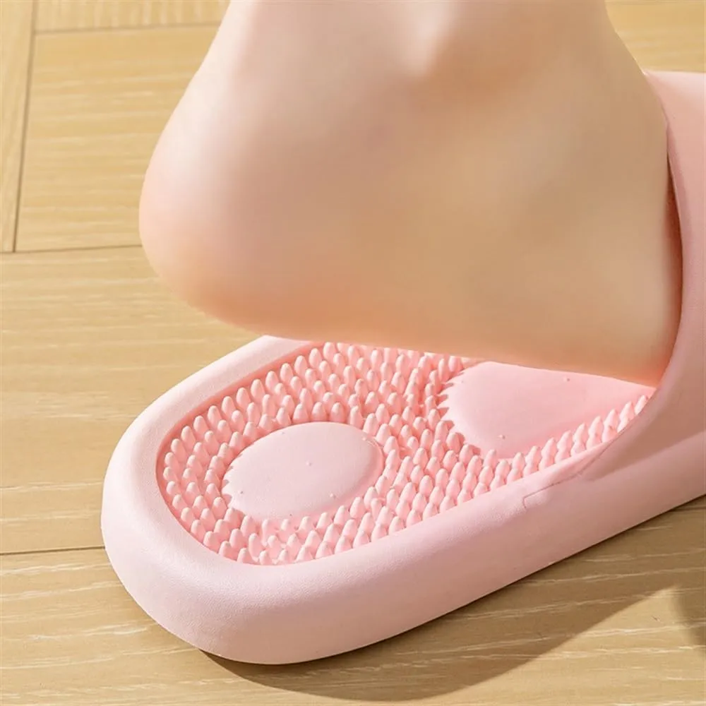 1 Pair Foot Massage Slippers Plantar Fasciitis Pain Relief Foot Massager Women Men Reflexology & Acupressure Massage Sandals Non-Slip Home Shower Shoes(Color:Dark Blue,Size:9.5/10)