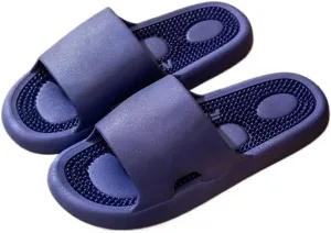 1 Pair Foot Massage Slippers Plantar Fasciitis Pain Relief Foot Massager Women Men Reflexology & Acupressure Massage Sandals Non-Slip Home Shower Shoes(Color:Dark Blue,Size:9.5/10)