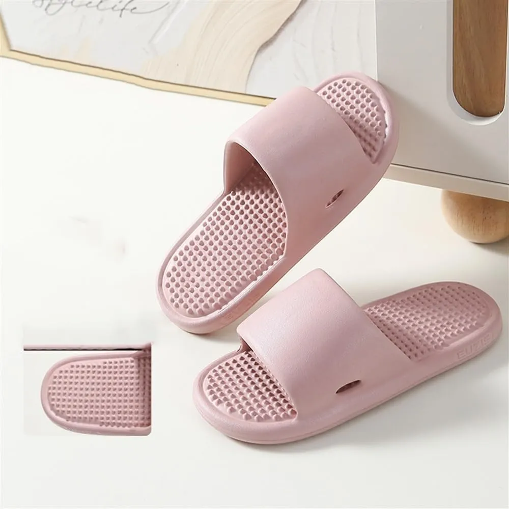 1 Pair Household Slippers Acupressure Foot Massager Shoes Women Men Reflexology & Acupressure Massage Sandals Non-Slip Home Shower Shoes Pain Relief and Tension(Color:Mocha,Size:8.5/9)