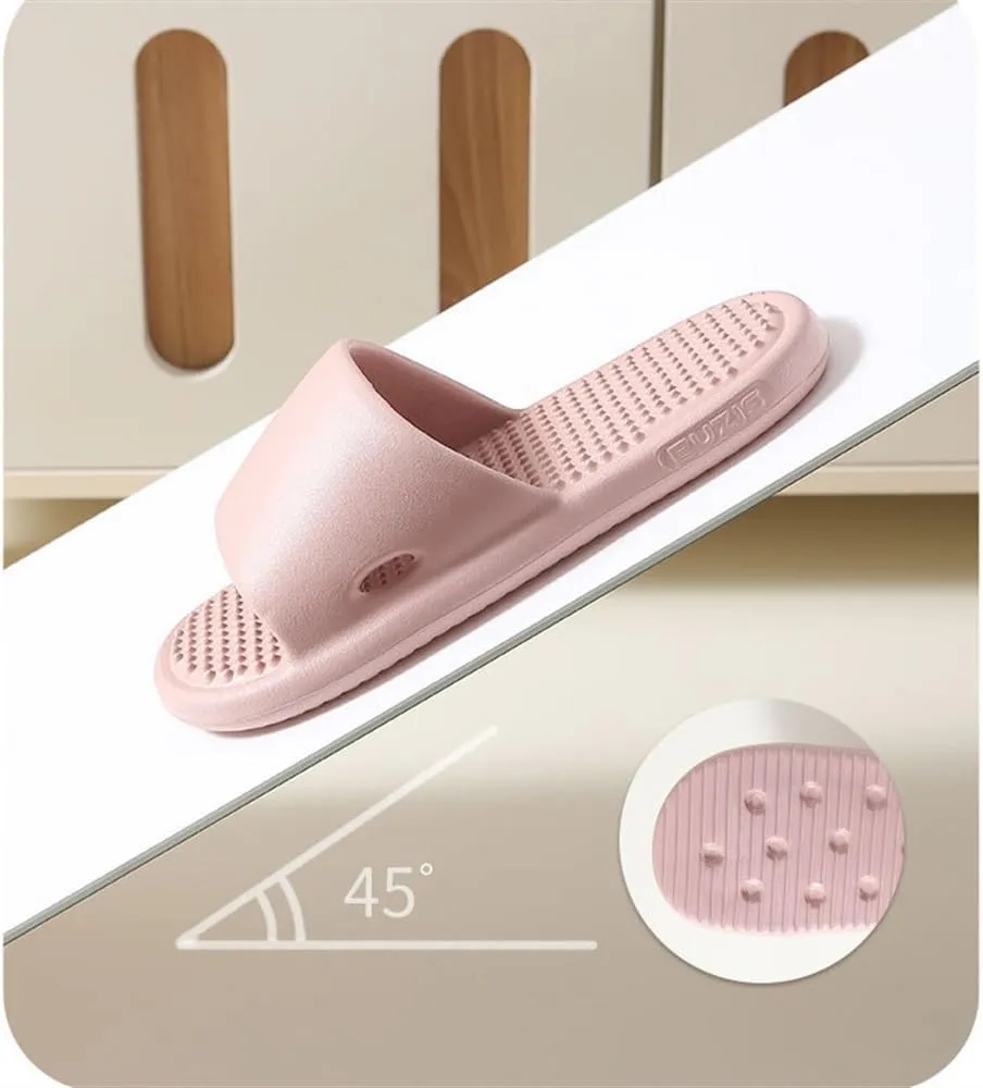 1 Pair Household Slippers Acupressure Foot Massager Shoes Women Men Reflexology & Acupressure Massage Sandals Non-Slip Home Shower Shoes Pain Relief and Tension(Color:Mocha,Size:8.5/9)