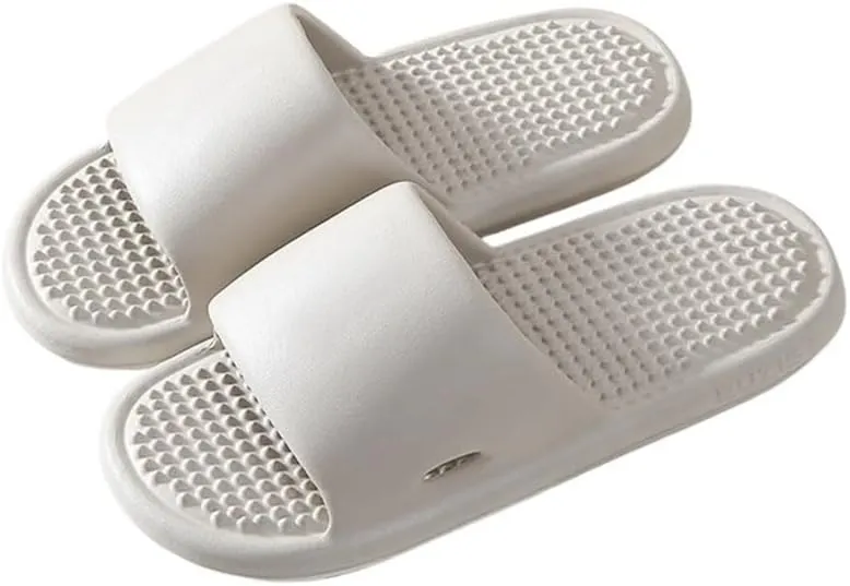 1 Pair Household Slippers Acupressure Foot Massager Shoes Women Men Reflexology & Acupressure Massage Sandals Non-Slip Home Shower Shoes Pain Relief and Tension(Color:Mocha,Size:8.5/9)