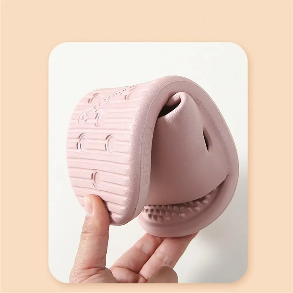 1 Pair Household Slippers Acupressure Foot Massager Shoes Women Men Reflexology & Acupressure Massage Sandals Non-Slip Home Shower Shoes Pain Relief and Tension(Color:Mocha,Size:8.5/9)