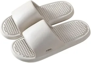 1 Pair Household Slippers Acupressure Foot Massager Shoes Women Men Reflexology & Acupressure Massage Sandals Non-Slip Home Shower Shoes Pain Relief and Tension(Color:Mocha,Size:8.5/9)