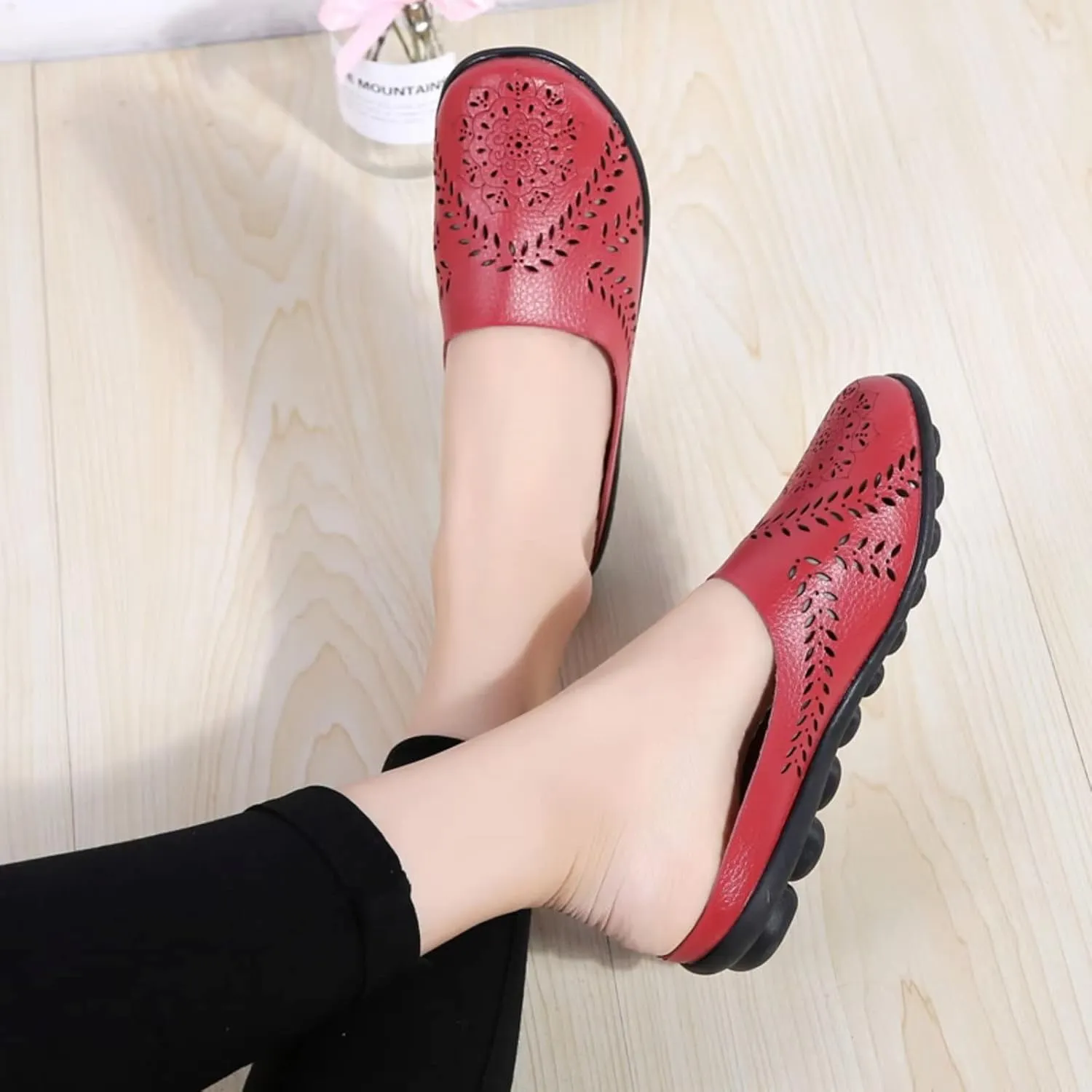 2024 Women's Hollowed Out Casual Fashion Flat Mules