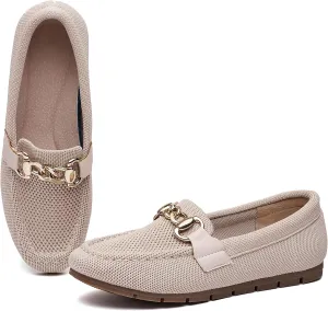 ABEJOJO Women's Loafer Shoes, Comfortable Slip on Casual Flat Penny Shoes for Walking, Driving, Dressy
