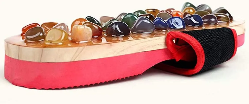 Acupressure Foot Massage Shoes | Pebble Massage Slippers | Home Men and Women Couple Summer Slippers-Level 3 Pain: Migraine