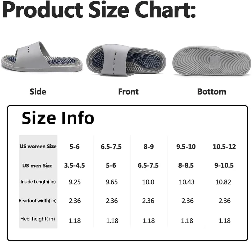 Acupressure Massage Slippers Acupressure Foot Massager Shoes Reflexology Sandals Gift for Men Women Reduce Feet Neuropathy Pain Relief and Tension (Pink,US Women 5-6/men 3.5-4.5)