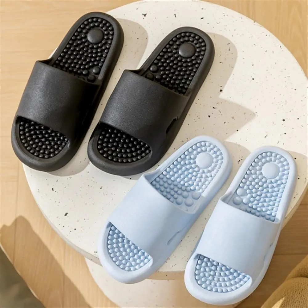 Acupressure Massage Slippers Plantar Fasciitis Pain Relief Foot Massager Reduce Feet Neuropathy Pain Relief and Tension Gift for Men Women(Color:Purple,Size:7.5/8)
