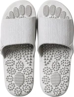 Acupressure Reflexology Slippers for Foot Acupoint Massage, Shiatsu Arch Pain Relief, Non-Slip Massage Shoes for Bath Shower