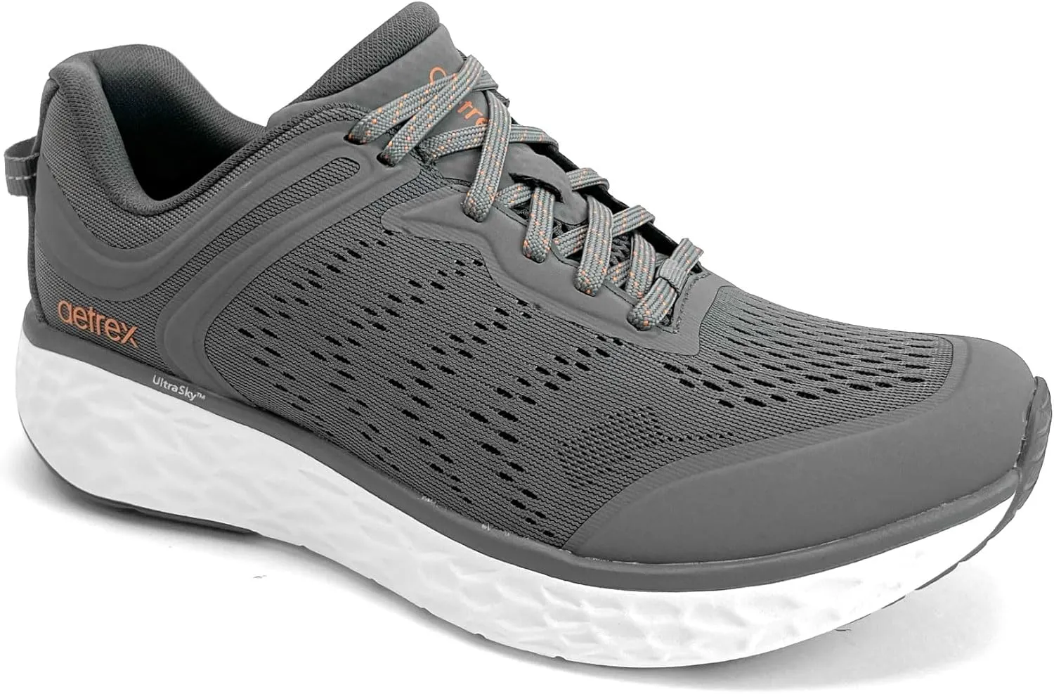 Aetrex Chase Orthopedic Arch Support Sneakers for Men - Plantar Fasciitis Relief Comfortable Mesh Adjustable Laces Mens Sneakers