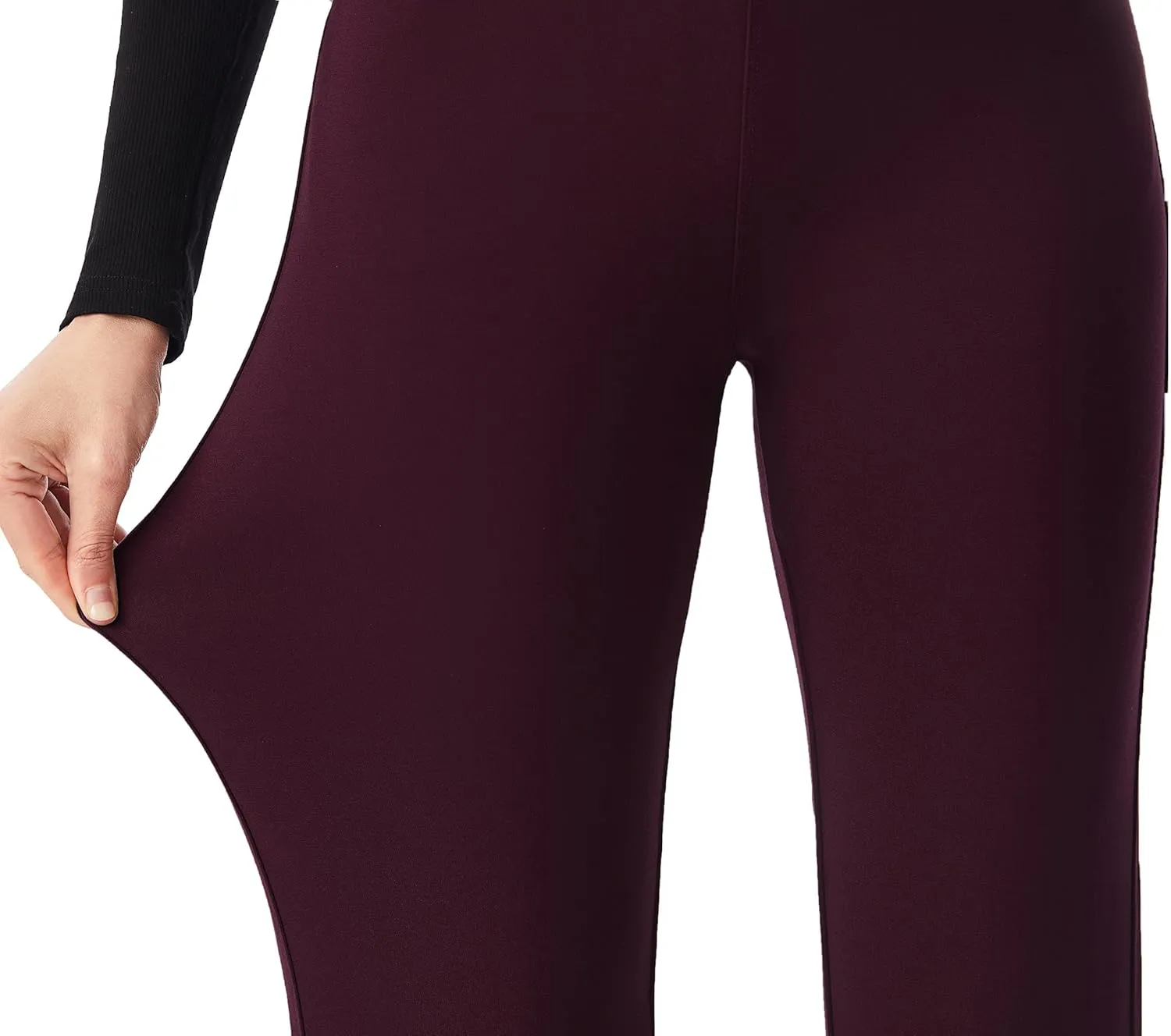 AFITNE Women's Dress Pants 2025 Stretchy Straight Leg Yoga Work Slacks with Pockets Business Casual Pants Petite/Regular/Tall