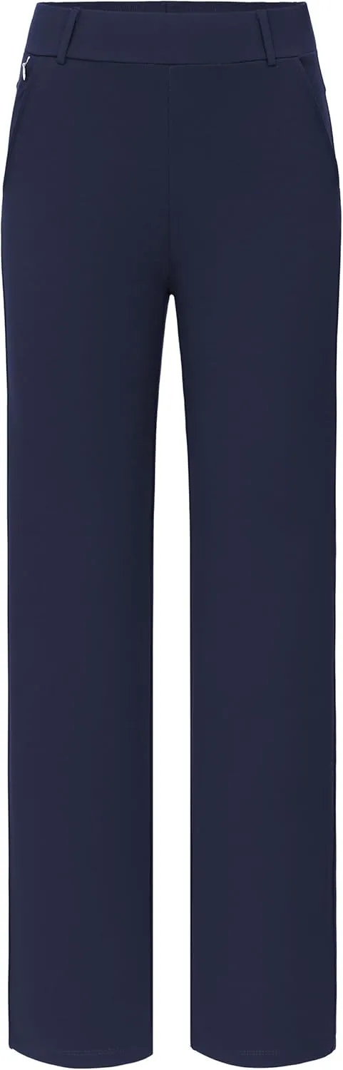 AFITNE Women's Dress Pants 2025 Stretchy Straight Leg Yoga Work Slacks with Pockets Business Casual Pants Petite/Regular/Tall