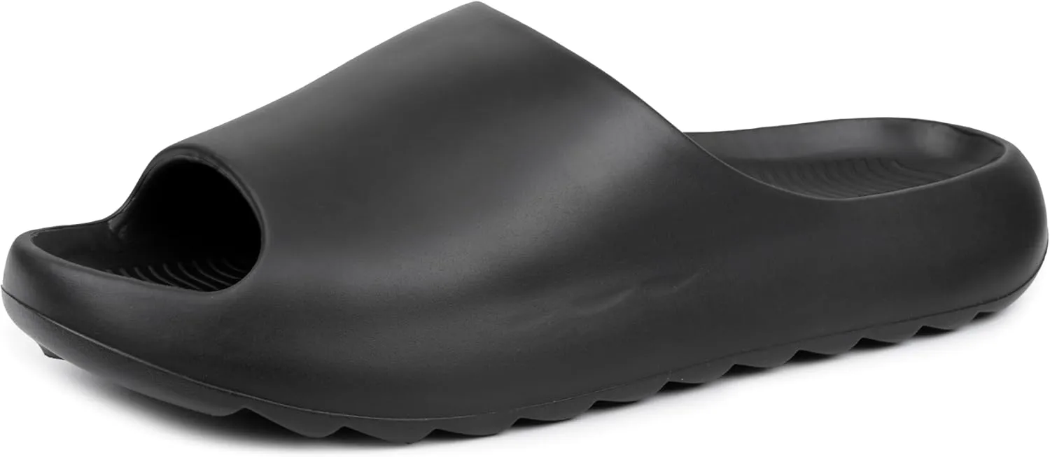 Alpine Swiss Edgar Mens Slides Sport Recovery Waterproof Lightweight Sandals for Men Comfortable Arch Support Pillow Cloud Slippers