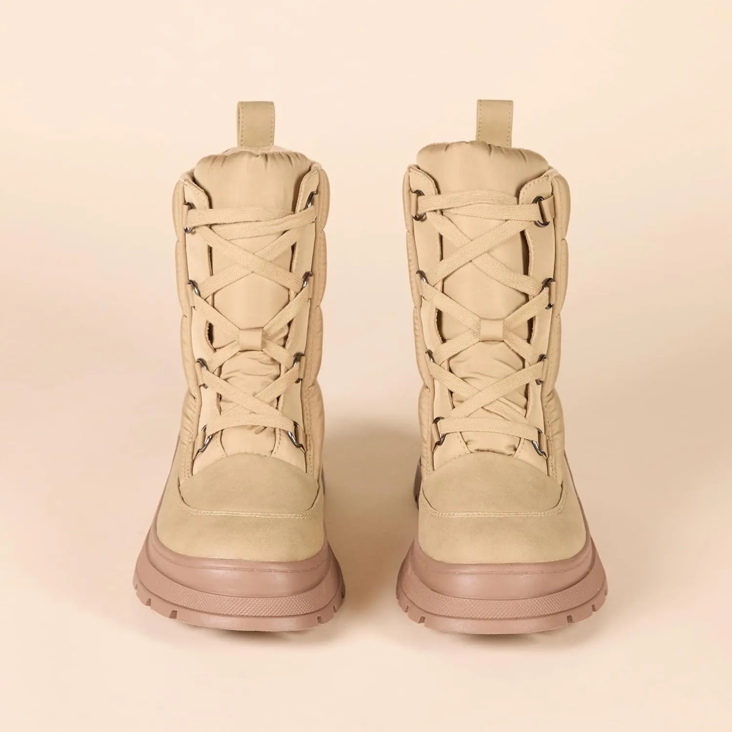Amazon Essentials Women's Lace Up Puffer Boot