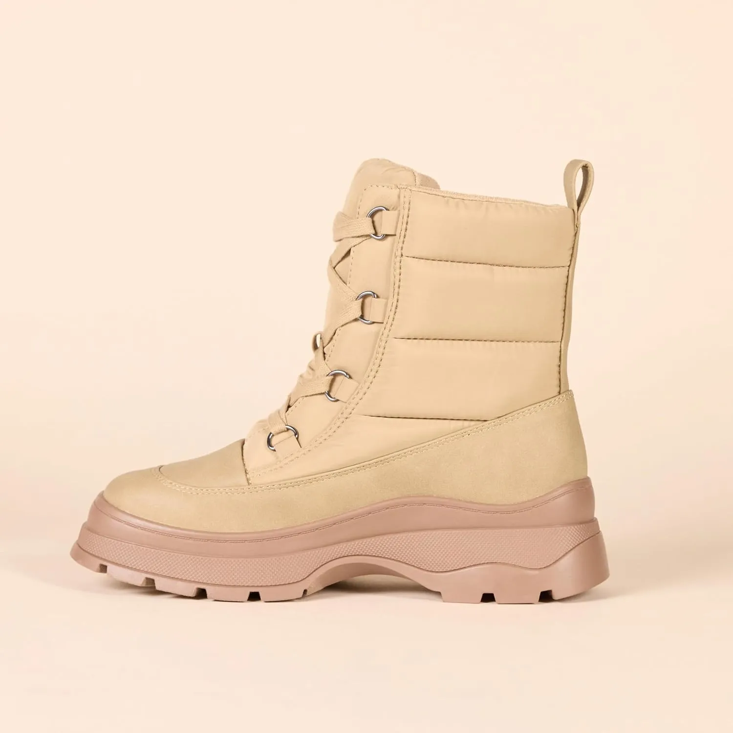 Amazon Essentials Women's Lace Up Puffer Boot