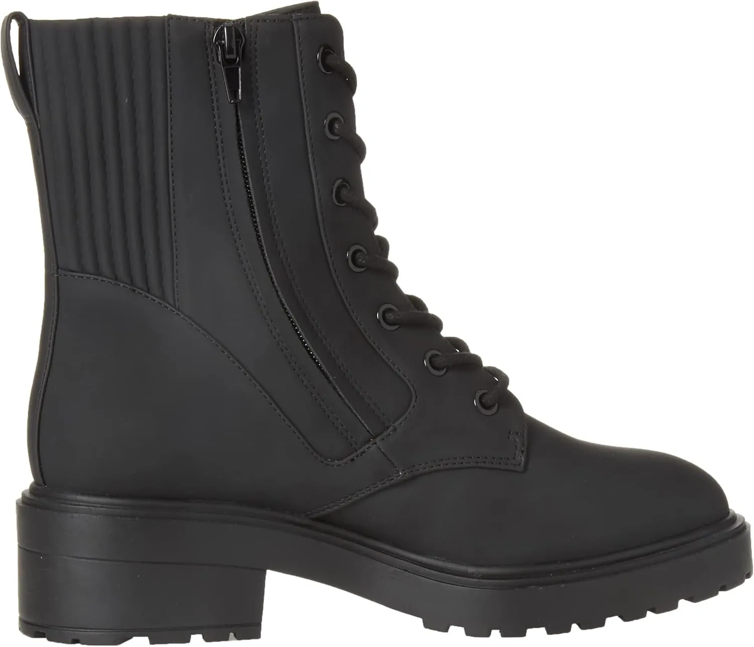 Amazon Essentials Women's Rubberized Combat Boot with Chunky Outsole