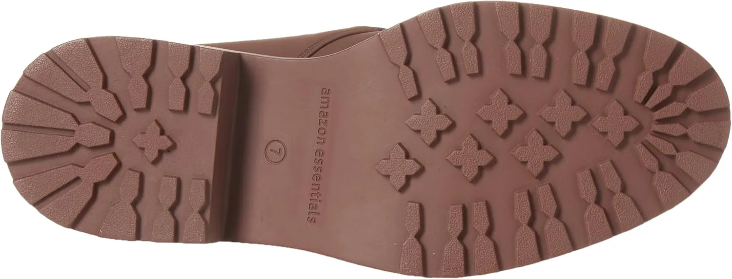 Amazon Essentials Women's Rubberized Combat Boot with Chunky Outsole