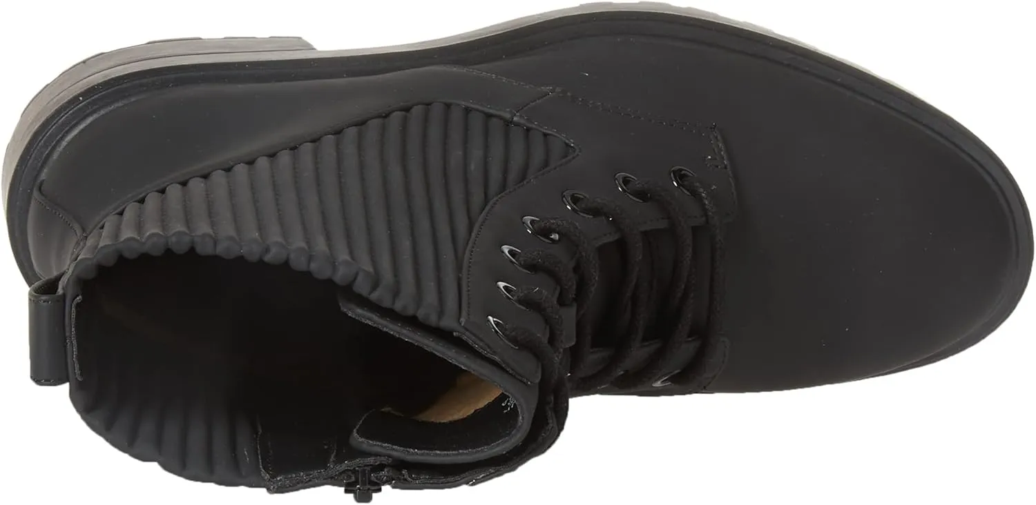 Amazon Essentials Women's Rubberized Combat Boot with Chunky Outsole