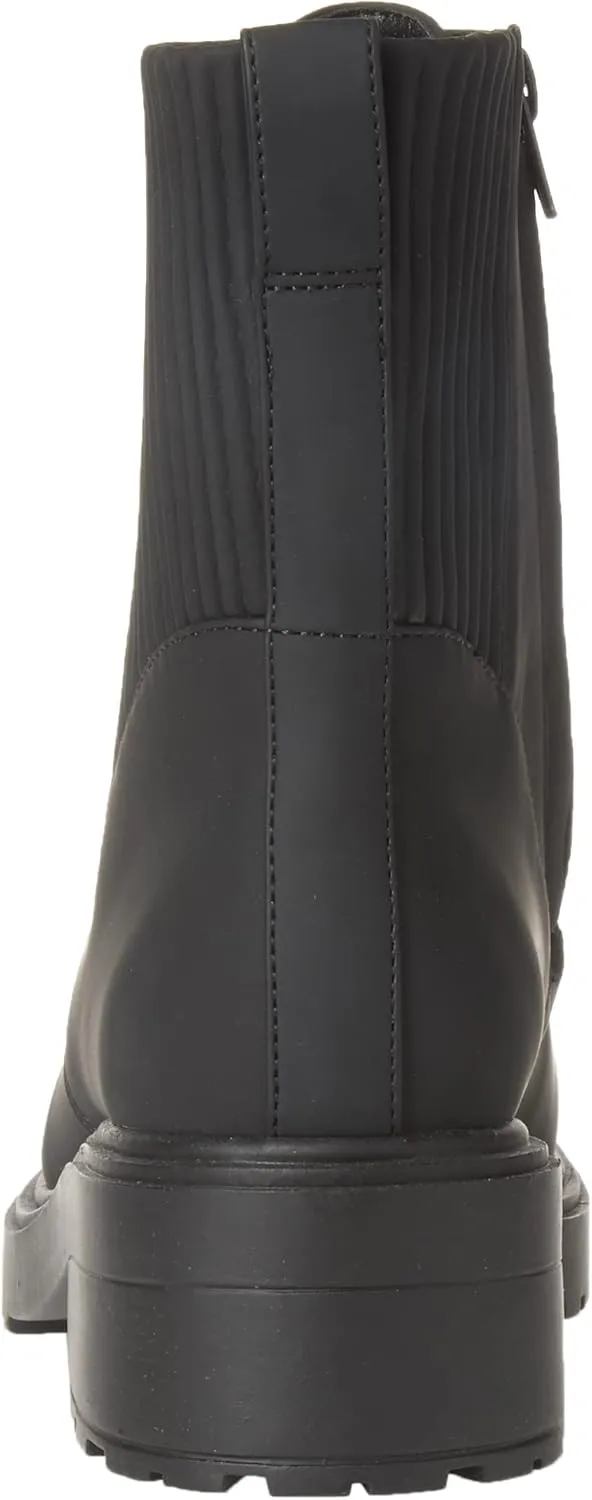 Amazon Essentials Women's Rubberized Combat Boot with Chunky Outsole