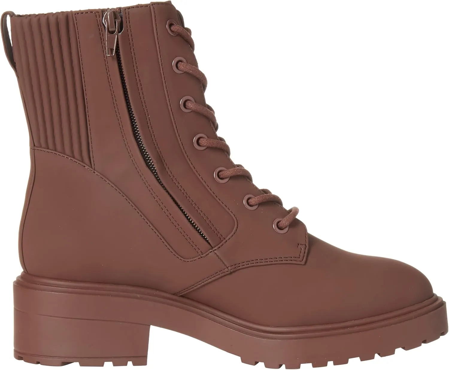 Amazon Essentials Women's Rubberized Combat Boot with Chunky Outsole