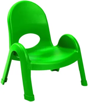 Angeles Value Stack 7" Child Chair, Shamrock Green, 4 Pack, Stackable Ergonomic Seating Solution for Classrooms and Homeschools"