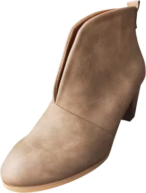 Ankle Booties for Women Low Heel,Rhinestone Ankle Booties Comfy Short Boots Chunky Block Western Shoes