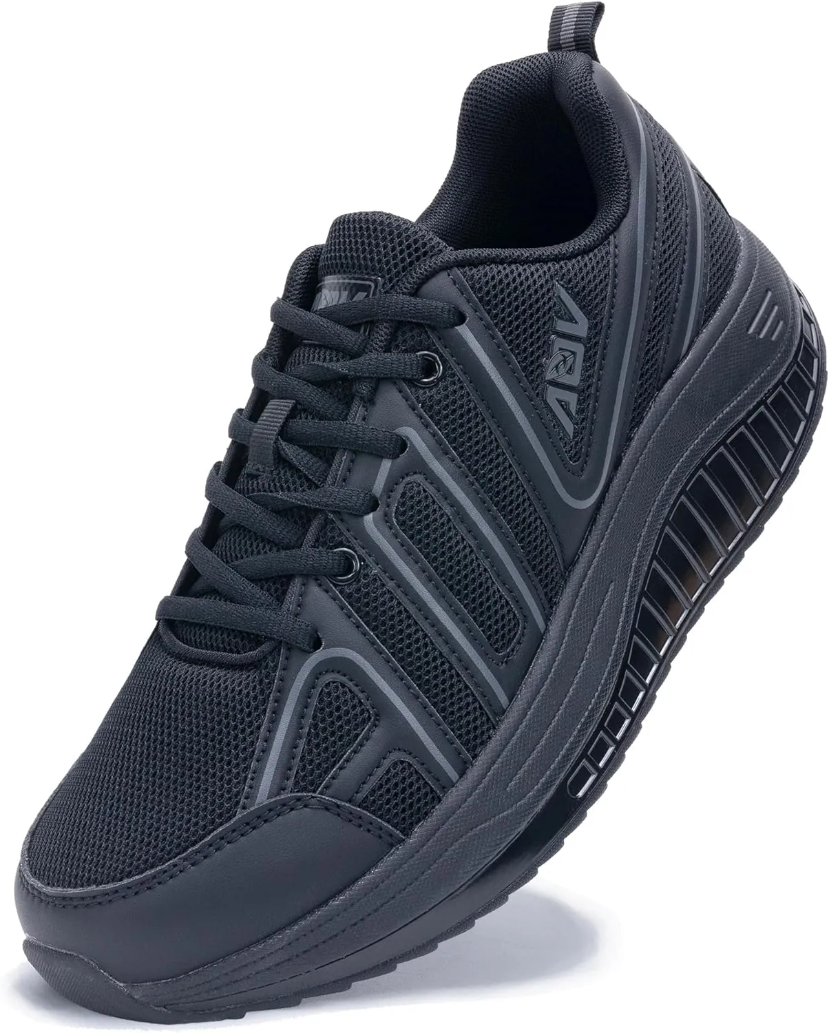 AOV Men's Walking Shoes Arch Support Plantar Fasciitis Sneakers Orthotic Fashion Tennis Sneakers for Gym Workout