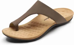 Athlefit Orthopedic Sandals for Women Arch Support Flip Flops Comfortable Walking Orthotic Thong Sandals