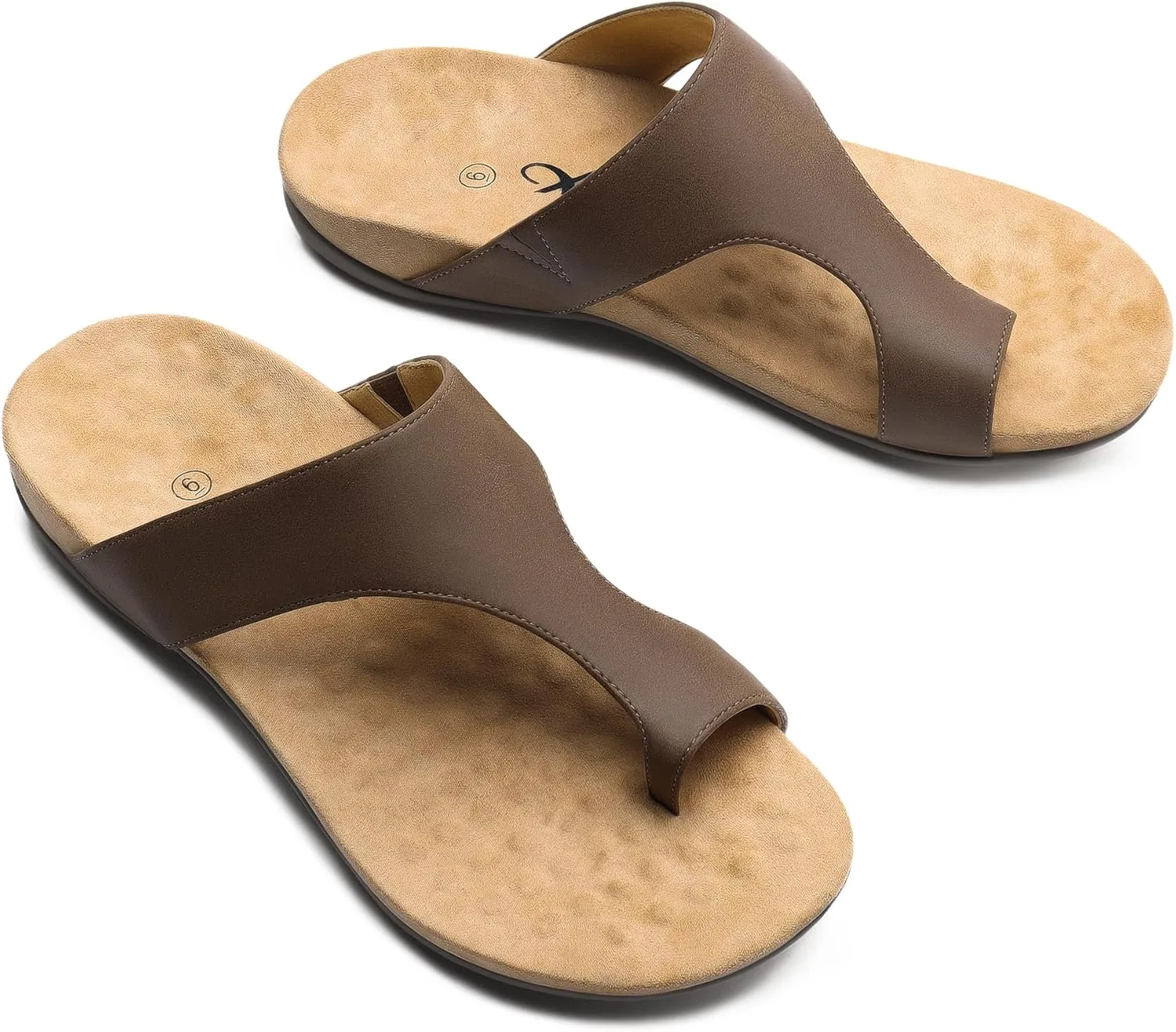 Athlefit Orthopedic Sandals for Women Arch Support Flip Flops Comfortable Walking Orthotic Thong Sandals