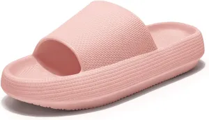ATHMILE Cloud Slippers for Women Pillow Slides for Men Shower Shoes Thick Sole House Shoes for Bathroom Indoor Outdoor Summer Pool Swim Vacation Beach Essentials