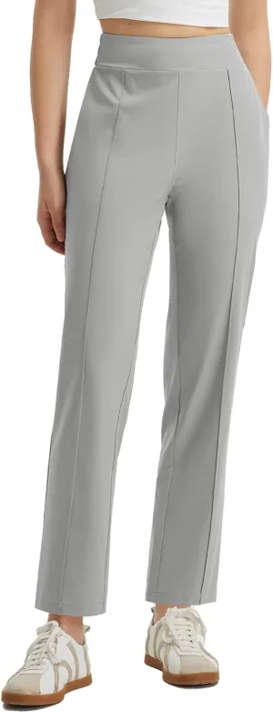 baleaf Women's Travel Pants Lightweight Business Casual Work Pants Stretch Petite Ankle Golf Slacks with Pockets UPF50 