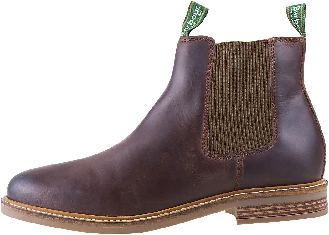 Barbour Men's Farsley Leather Chelsea Boots, Choco