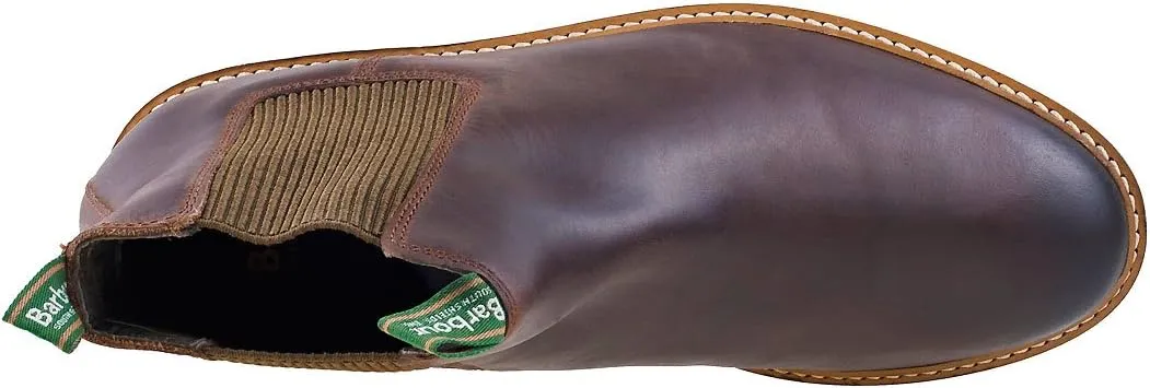 Barbour Men's Farsley Leather Chelsea Boots, Choco