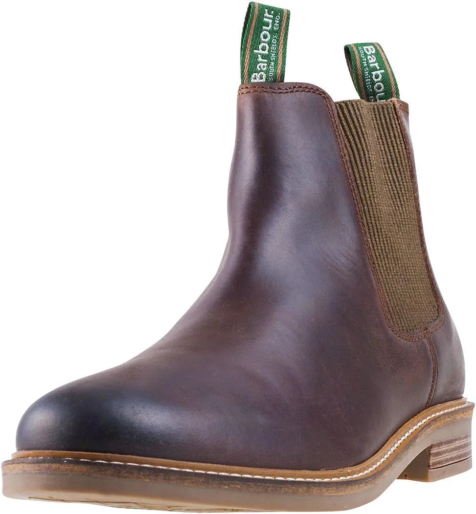 Barbour Men's Farsley Leather Chelsea Boots, Choco