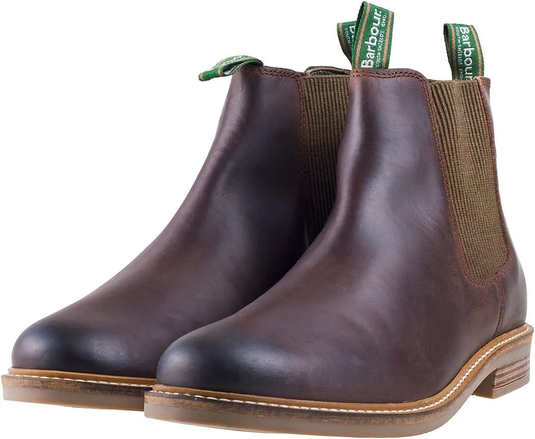 Barbour Men's Farsley Leather Chelsea Boots, Choco