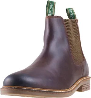 Barbour Men's Farsley Leather Chelsea Boots, Choco