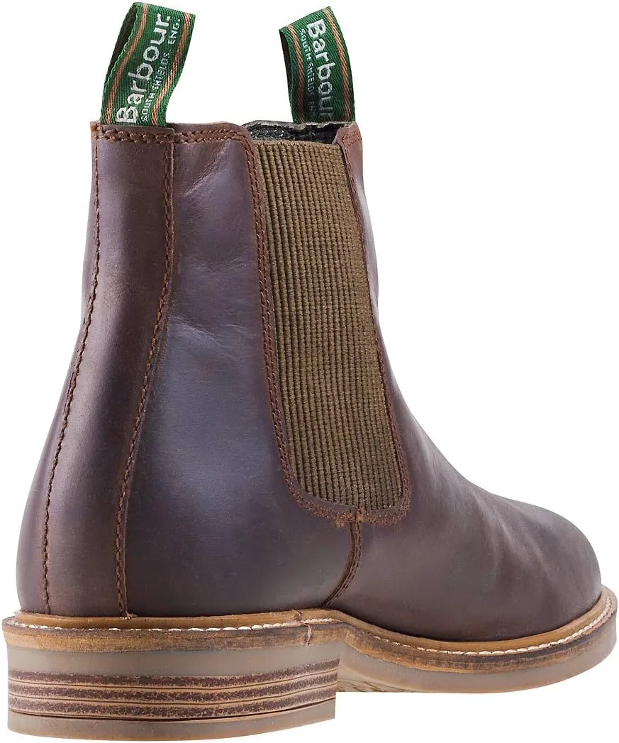 Barbour Men's Farsley Leather Chelsea Boots, Choco