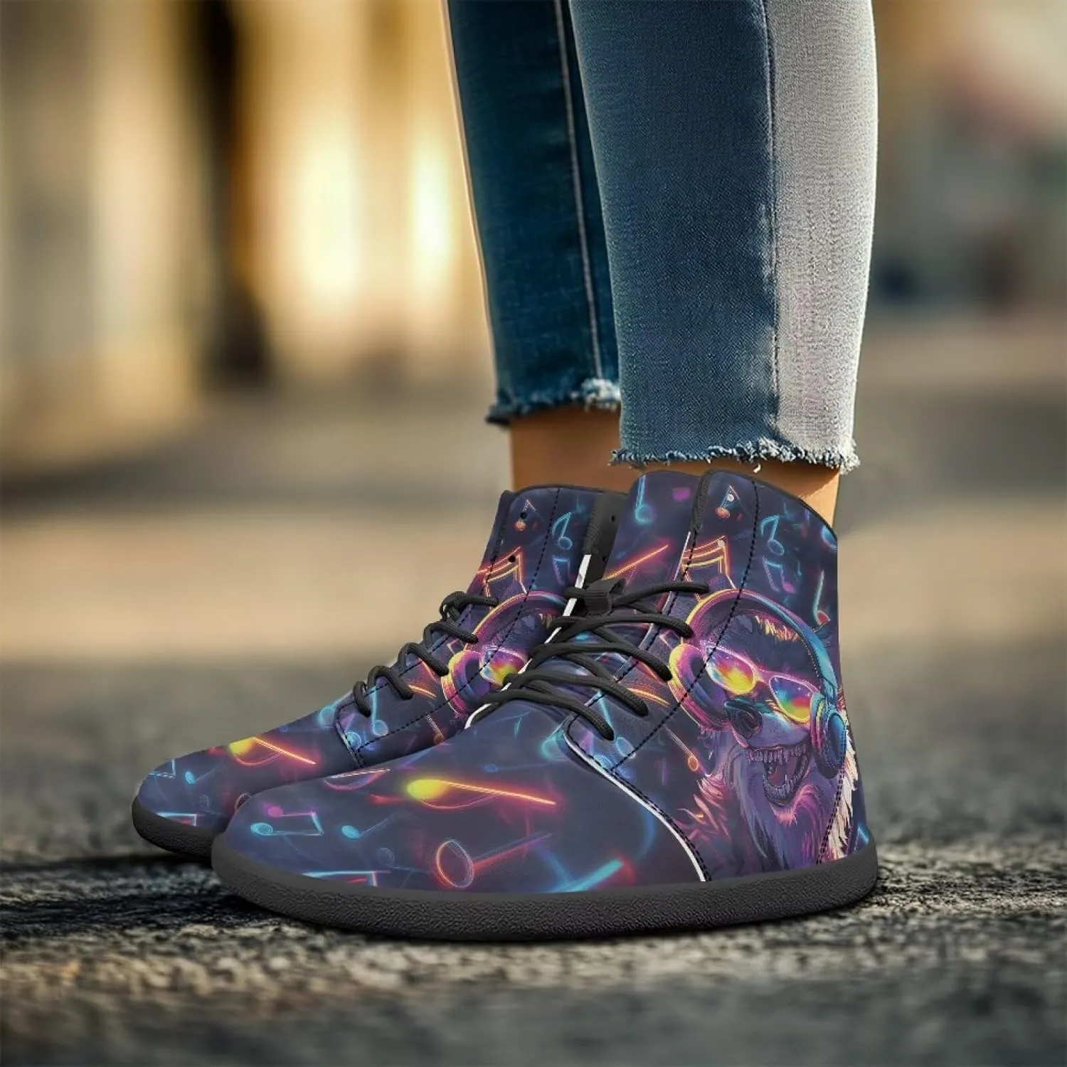 Barefoot Shoes for Women Comfortable High Top Anti-Skid Wide Toe Box Tennis Shoes Waterproof Zero Drop Minimalist Sport Hiking Sneakers for Women US 6-13.5