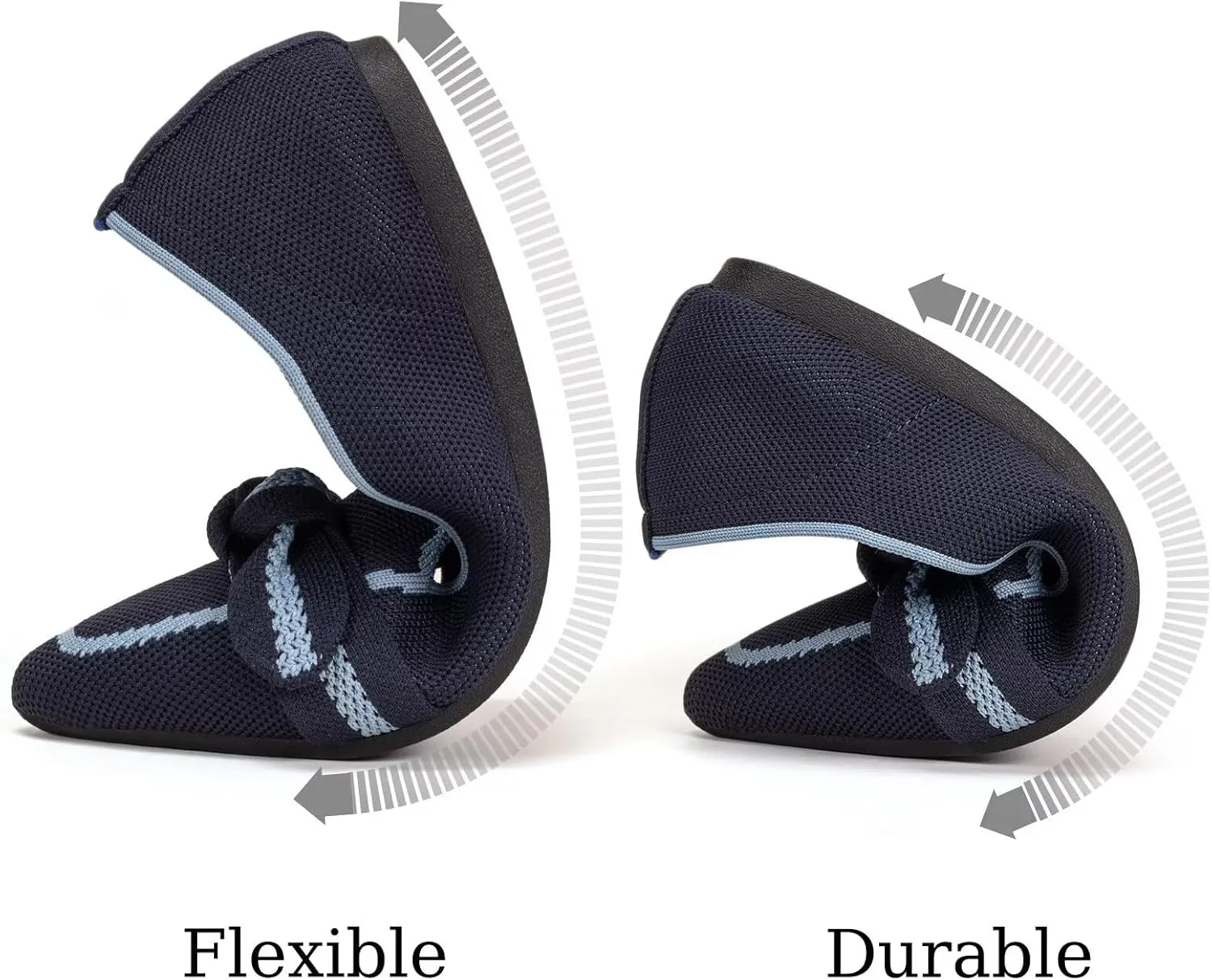 BEJINASH Women's Loafer Flats Casual Knit Fabric Lightweight Dressy Shoes Washable Elegant Pointed-Toe lace-up Bow Shoes Comfortable Ballet Shoes for Women Perfect for Daily
