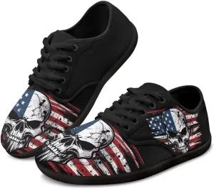 Binienty Unisex Women Men Wide Toe Barefoot Sneakers Lightweight Walking Daily Lace Up Waling Shoes