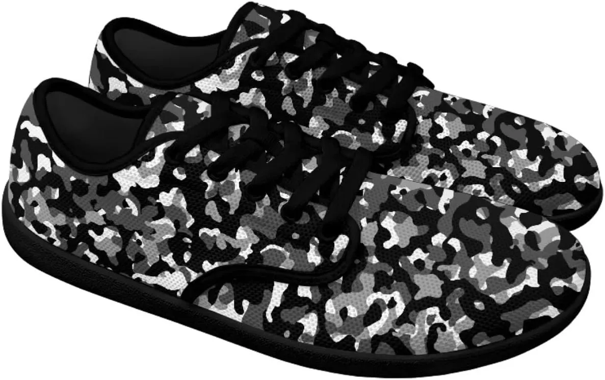 Binienty Women's Wide Toe Walking Shoes Lace Up Minimalist Barefoot Sneakers Non Slip Tennis Shoes