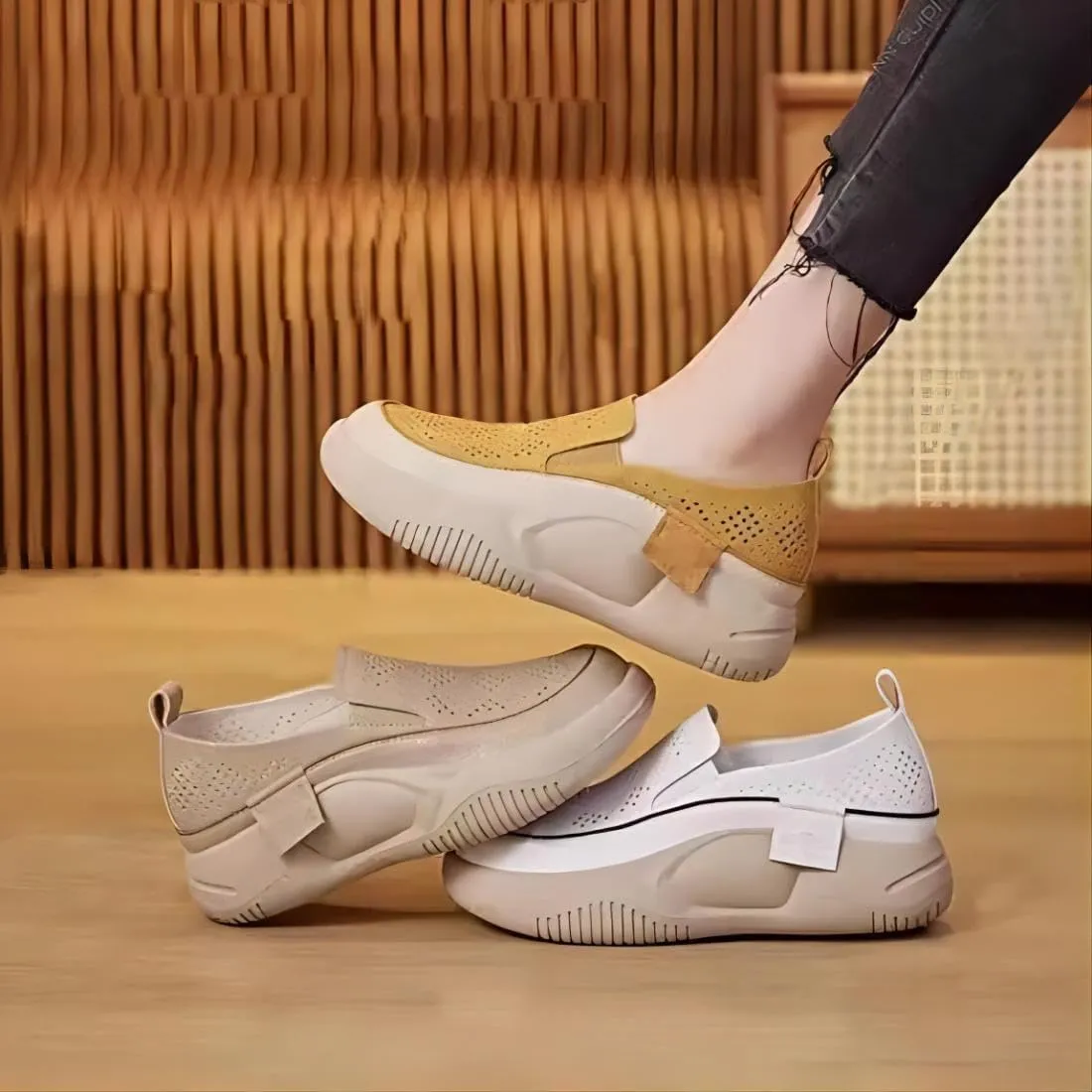 Biscalo Loafers for Women, Soft-Soled Corrective Loafers for Women