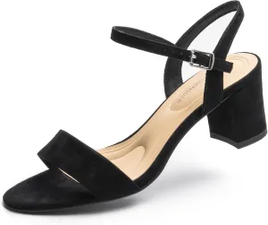 Block Heel Sandals for Women, Comfortable Open Toe Low Chunky Heels