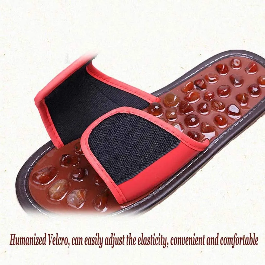 Body Massage Slippers, Home Couple Anti-Skid Indoor Pebble Foot Massage Slippers | Female Foot Sandals and Slippers