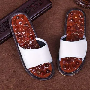 Body Massage Slippers, Home Couple Anti-Skid Indoor Pebble Foot Massage Slippers | Female Foot Sandals and Slippers