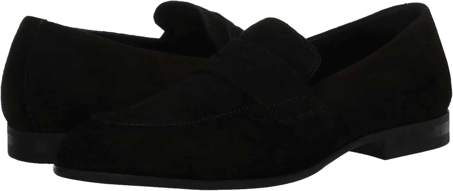 BOSS Men's Smooth Suede Slip on Loafers