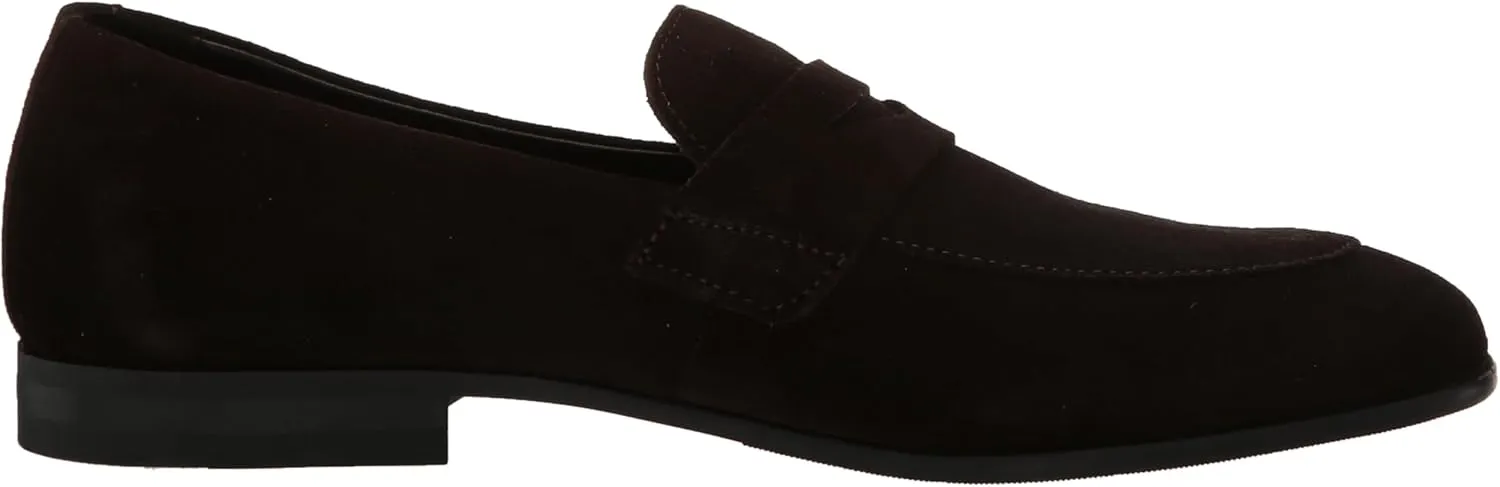 BOSS Men's Smooth Suede Slip on Loafers
