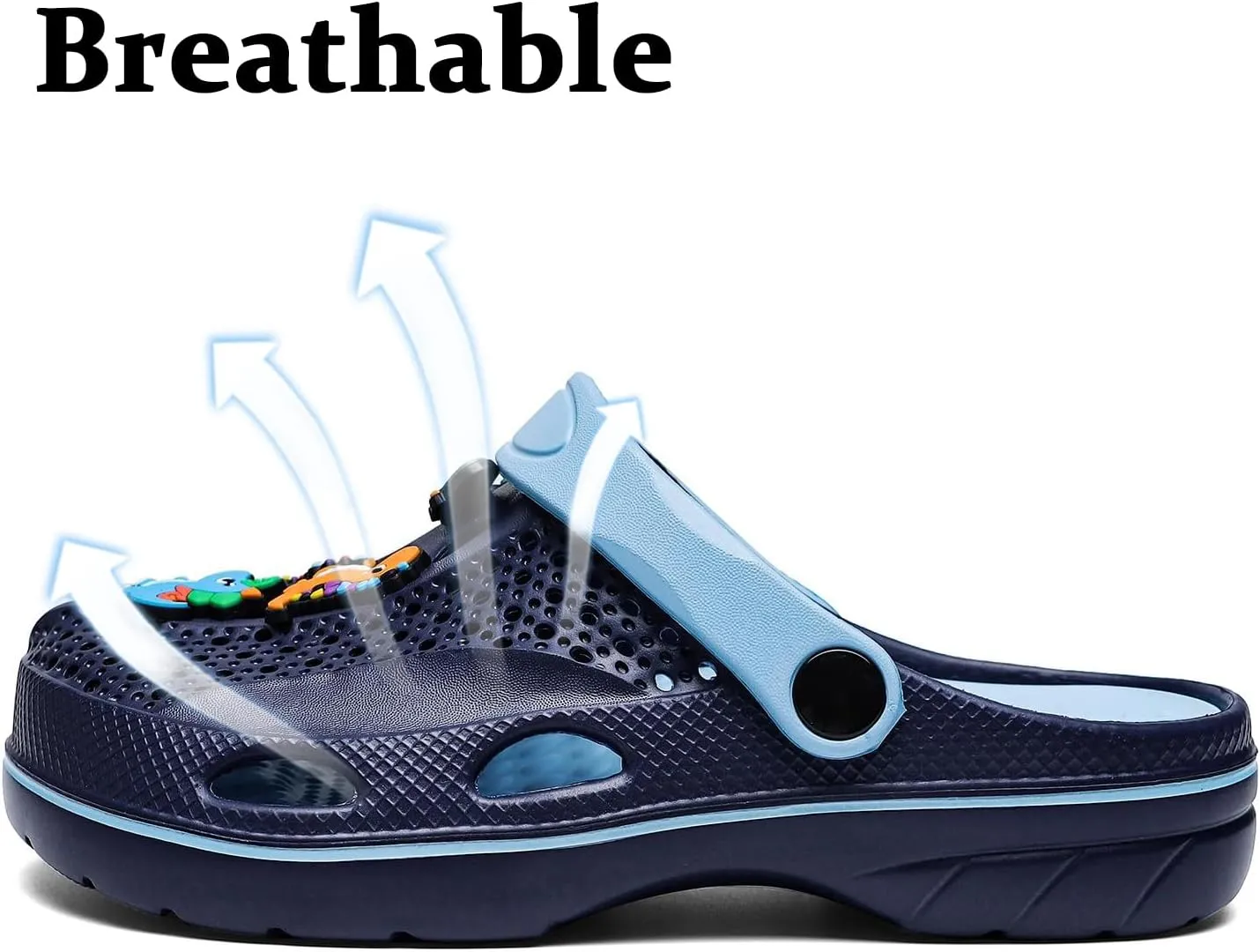 Boys and Girls Arch Support Garden Clogs Shoes Kids Slippers Indoor Outdoor Beach Sandals Removable Cushion Insole