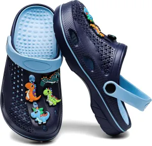 Boys and Girls Arch Support Garden Clogs Shoes Kids Slippers Indoor Outdoor Beach Sandals Removable Cushion Insole