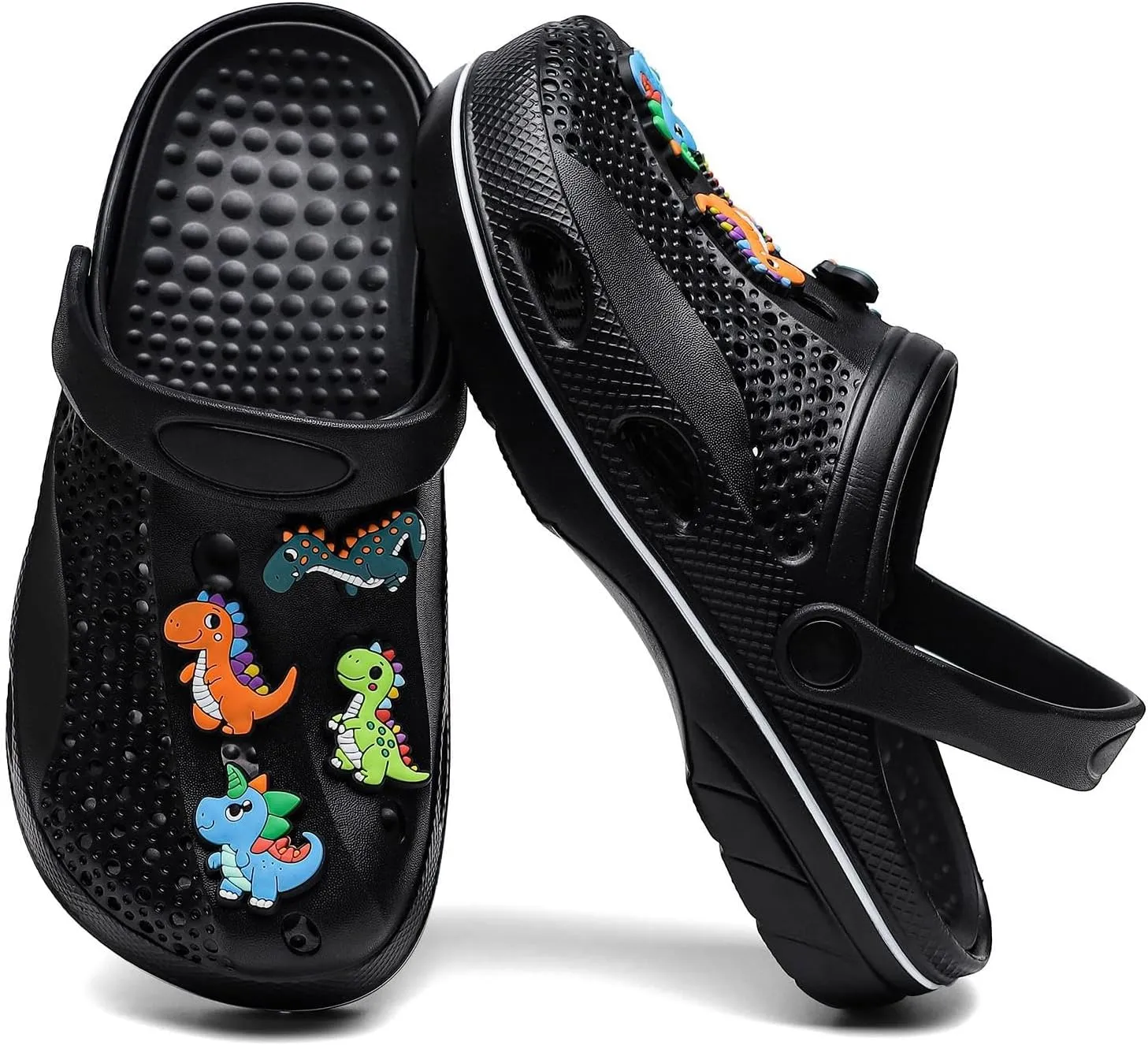 Boys and Girls Arch Support Garden Clogs Shoes Kids Slippers Indoor Outdoor Beach Sandals Removable Cushion Insole